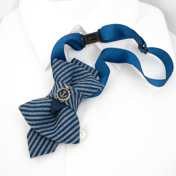 BLUE CHILDRENS TIE WITH ANCHORS