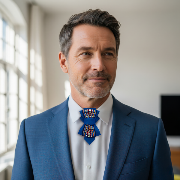 Handmade blue vertical bow tie with unique modern design
Elegant unisex necktie for special occasions, weddings, and concerts
Luxury blue tie inspired by water paths, handmade in Lithuania
Artistic vertical bow tie for musicians, grooms, and fashion lovers
Exclusive European-designed bow tie with an innovative shape
Deep blue modern necktie, perfect for bold and stylish outfits
Unique statement accessory for men and women, handcrafted tie
Sophisticated and contemporary vertical bow tie