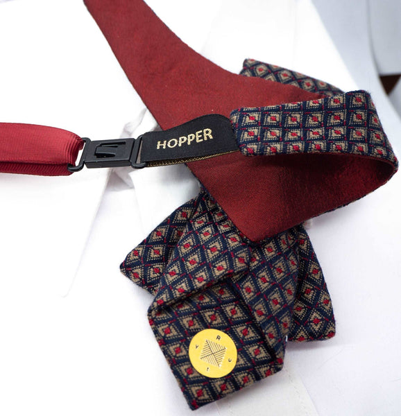 Tie, Bow tie hopper tie, Ruty Design, Bow tie, Vertical hopper hand made tie, pre-tied vertical bow tie, Best bow tie gift for men Our unusual and original gift ideas for Father's Day, Lithuania tie, Vilnius tie, Made in Lithuania tie, Men's tie