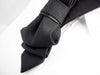High quality black neoclassical bow tie 