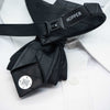 Black necktie for man, black Wedding bow tie, Bow tie for groom