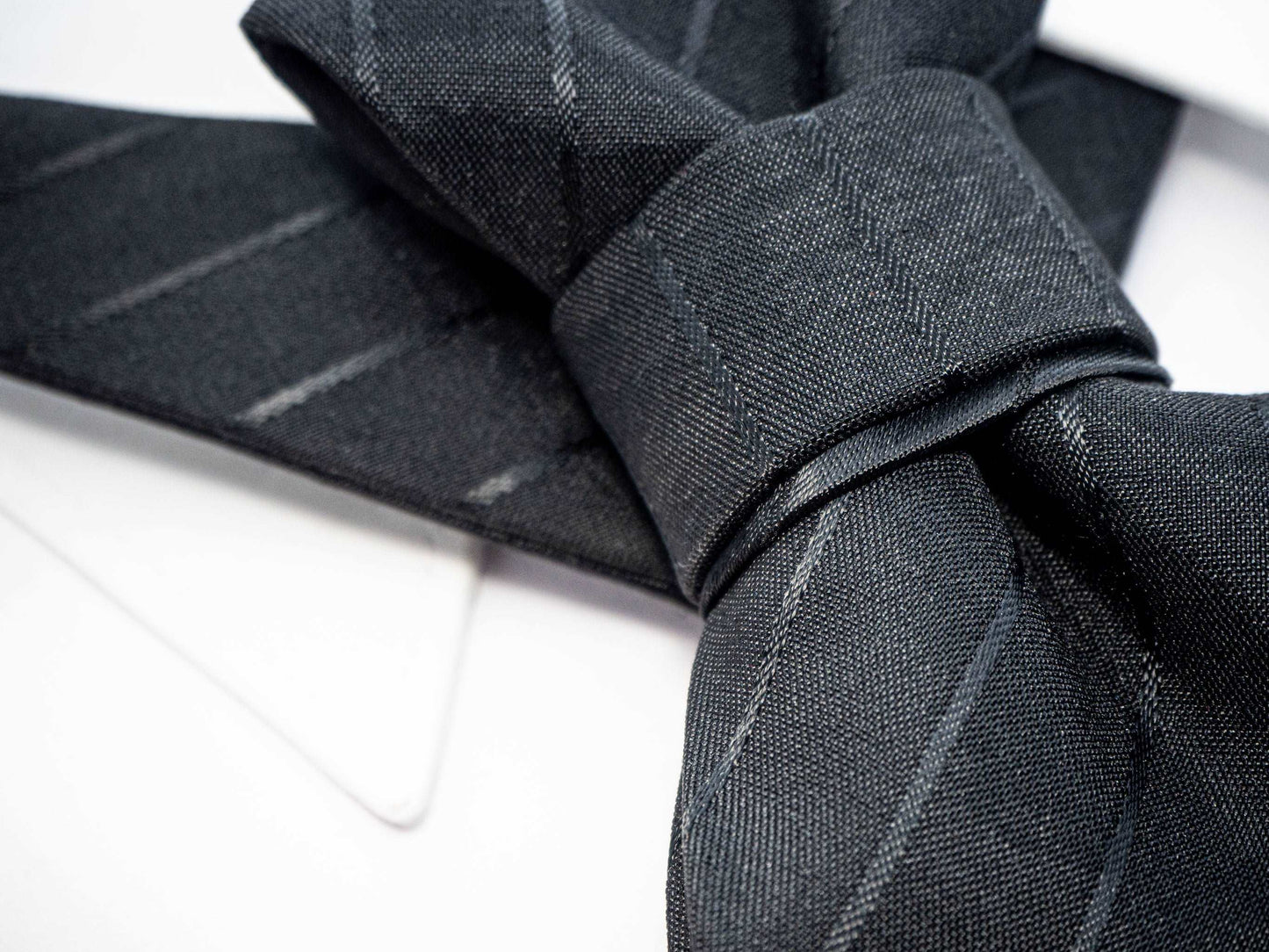Black necktie for man, black Wedding bow tie, Bow tie for groom