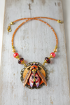 NECKLACE PEGASUS Statement Handmade Beetle Necklace for Women