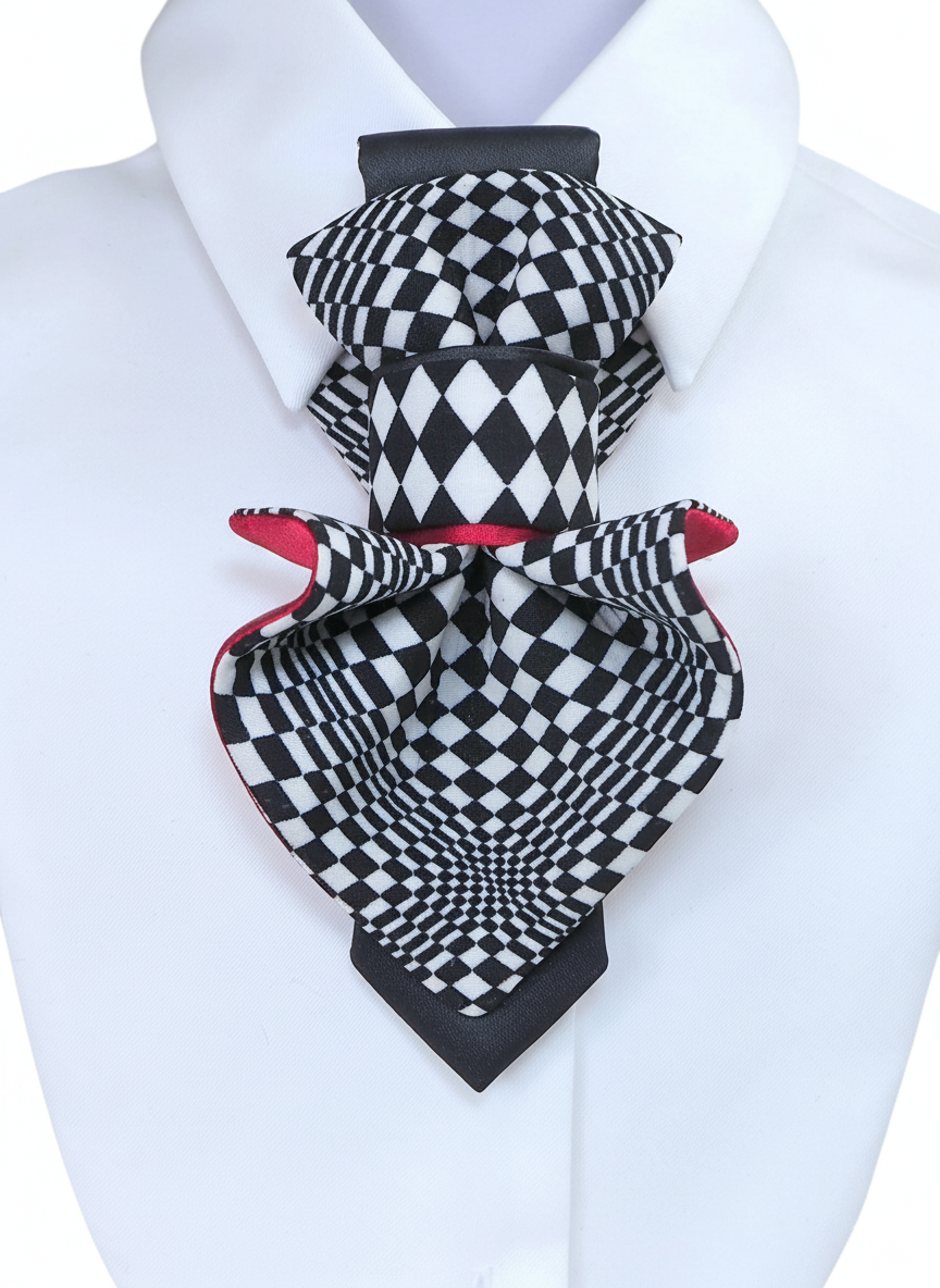 HOPPER TIE "CHESS JABOT" FOR LADIES