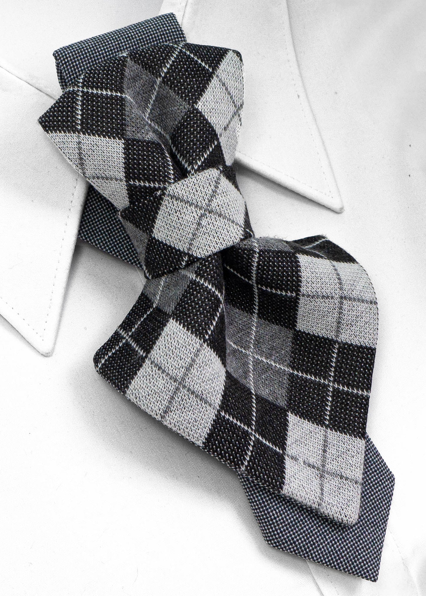 Women's necktie Handmade necktie Premium quality tie Original design tie Black and white necktie Monochrome tie Unique women's accessory Artisan neckwear Designer women's tie Stylish neck accessory Fashionable women's accessory Elegant necktie Contemporary design tie Handcrafted women's tie Custom-made neckwear