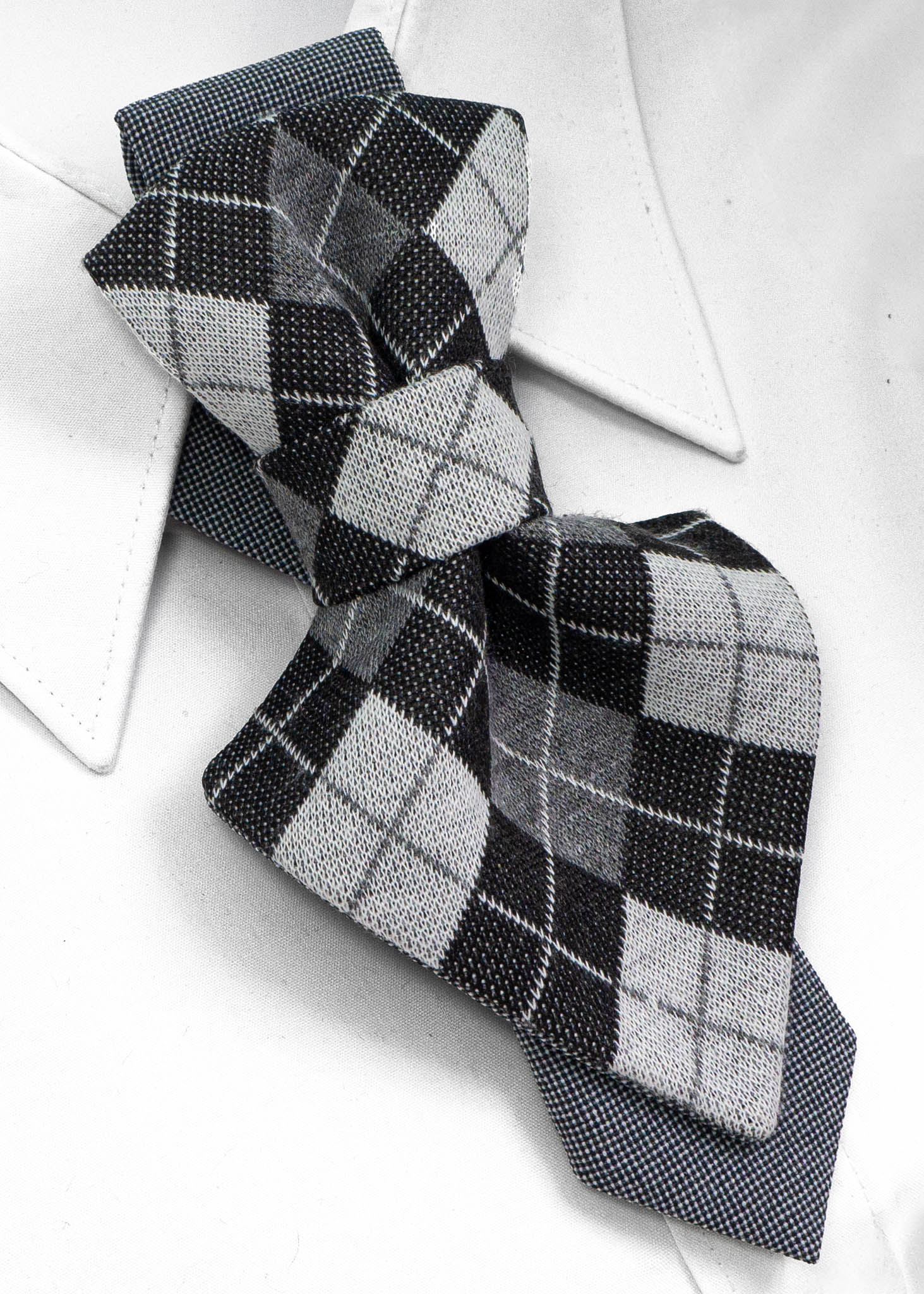 Women's necktie Handmade necktie Premium quality tie Original design tie Black and white necktie Monochrome tie Unique women's accessory Artisan neckwear Designer women's tie Stylish neck accessory Fashionable women's accessory Elegant necktie Contemporary design tie Handcrafted women's tie Custom-made neckwear