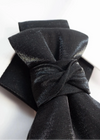 black statement tie for men, sculptural bow tie alternative, unique formal neckwear, artistic groom tie, modern wedding tie, luxury handmade necktie, sophisticated men fashion, elegant men accessory, designer neckwear piece, standout wedding look, contemporary cravat style tie, tailored suit accessory, refined black necktie, avant garde tie, formal event accessory, minimalist black tie, premium fabric tie, stylish groom outfit detail