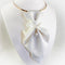 Neck accessorie for women "Pearl Ivory Jabot"