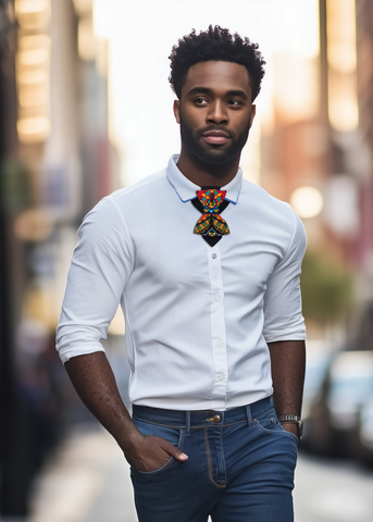 colorful vertical bow tie for wedding

handmade luxury necktie unisex

original designer bow tie by Rūta Piekurienė

bright artistic necktie for men and women

modern elegant bow tie with box

luxury fashion tie from Lithuania

unique colorful tie for special occasions

bold wedding accessory handmade

high-fashion statement tie Kerala

vivid art bow tie for musicians and grooms