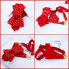 Bow tie hopper tie, Created by Ruty Design, ties for the couple, Vertical hopper hand made ties, 