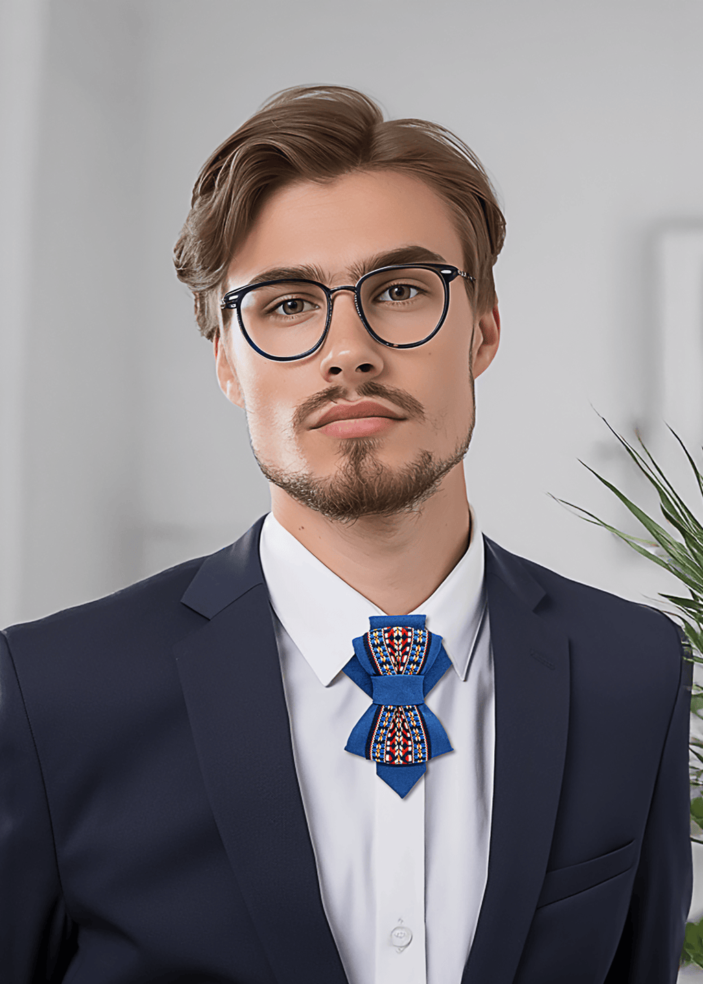 Handmade blue vertical bow tie with unique modern design
Elegant unisex necktie for special occasions, weddings, and concerts
Luxury blue tie inspired by water paths, handmade in Lithuania
