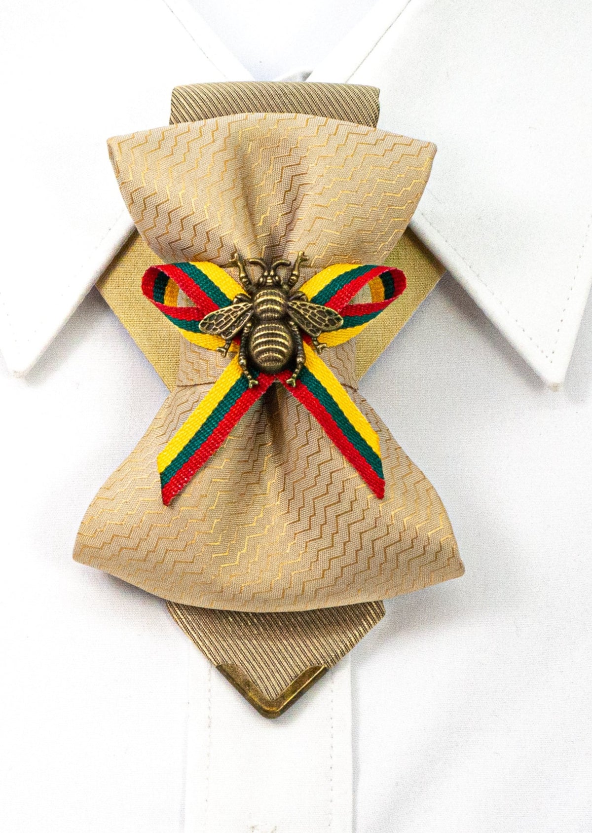 TIE FOR LADIES "LINDEN HONEY" Ruty design Bow tie ruty