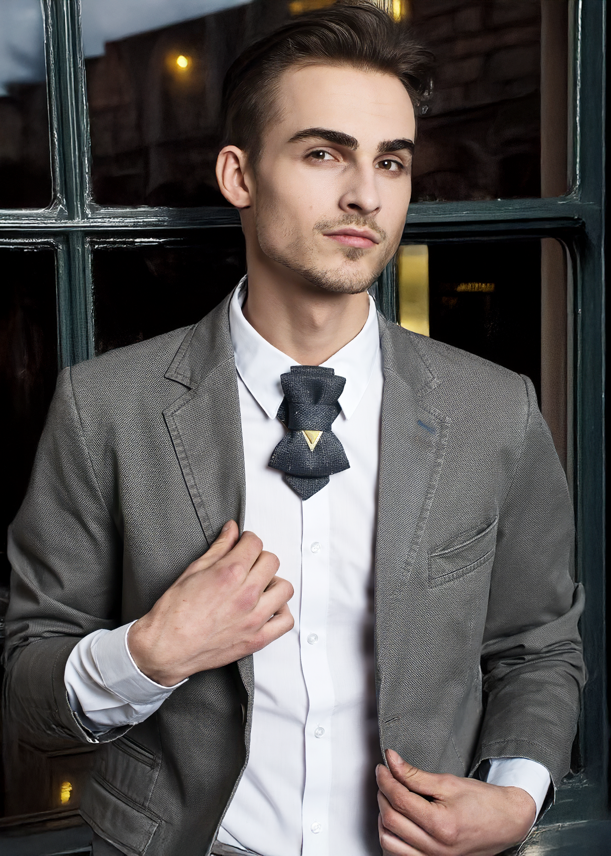 Bow Tie, Tie for wedding suite HISTORY hopper tie Bow tie, Short necktie