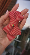 RED CHILDRENS TIE WITH ANCHORS