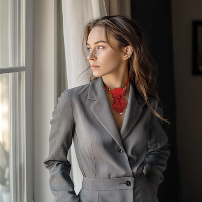 Vertical bow tie
Red bow tie
Unique bow tie
Handmade bow tie
Luxury bow tie
Statement bow tie
Unisex bow tie
Modern bow tie
Fashion bow tie
Elegant bow tie
Designer bow tie
Wedding bow tie
Groom bow tie
Stage performer bow tie
Musician bow tie
TV host bow tie
Red necktie
Bold bow tie
High-quality bow tie
Artistic bow tie
Rowan bow tie
Red vertical tie
Avant-garde bow tie
Red fashion accessory
Handmade men's accessory
Unique wedding accessory