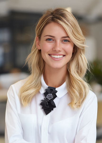 Handmade black necktie for women
Unique black necktie design
Luxury handmade necktie
Elegant womens necktie
High-quality black necktie
Black necktie with rose detail
Unisex luxury black tie
Artistic handmade necktie
Modern vertical bow tie
Statement necktie for special occasions
Fashionable black tie for musicians
Perfect necktie for weddings and events
Handmade necktie for a bold look
Designer necktie for formal wear
Sophisticated black tie for women