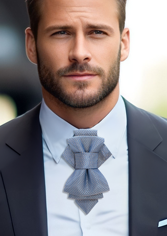 Blue  wedding necktie for groom