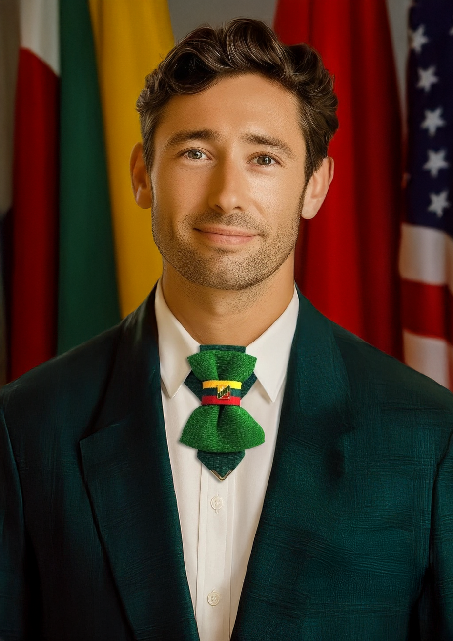 HOPPER TIE TRICOLOR, lush green handmade short necktie for weddings

luxury green hopper tie original design

unisex creative elegant necktie from Lithuania

modern artistic bow tie alternative for men and women

unique handmade green fashion accessory

green vertical bow tie with elegant packaging

handcrafted necktie by Ruty Design

hopper tie lush green close-up view

green necktie for stylish groom or musician

eco-inspired green necktie gift box included