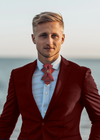 HOPPER TIE VYTIS ROYAL BORDEAUX BOW TIE