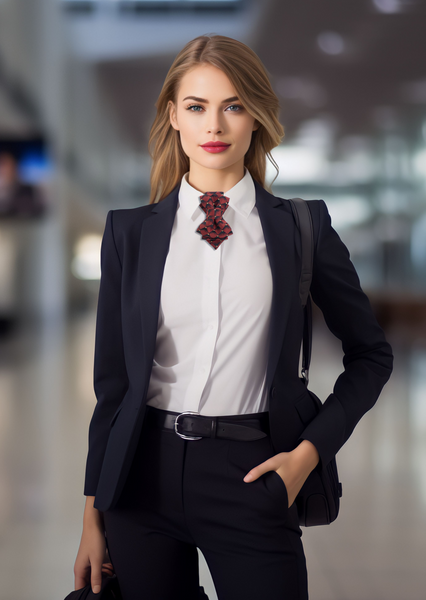 bordo necktie for working women