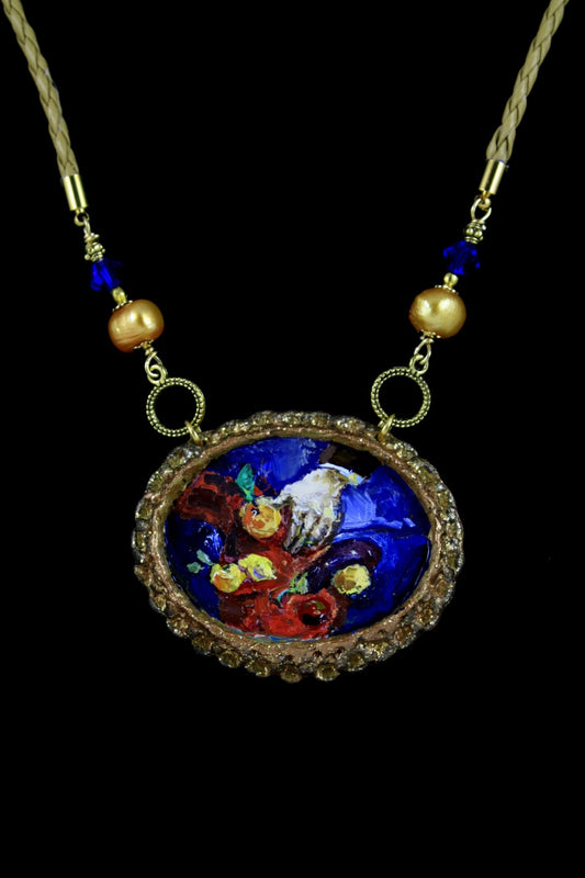 NECKLACE STILL LIFE created by painter Marijus Piekuras