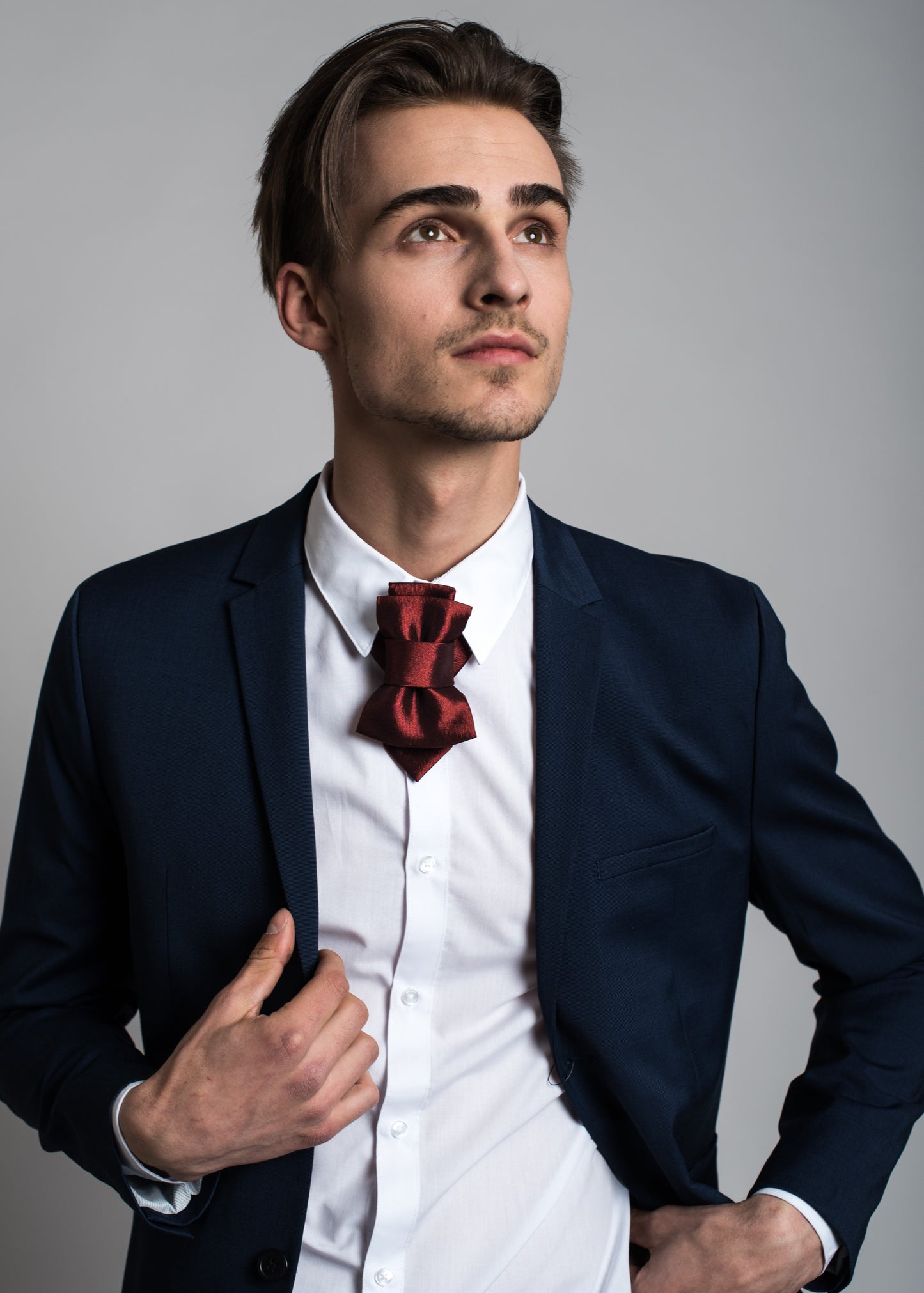 Bow Tie, Tie for wedding suite BORDEAUX I hopper tie Bow tie, bordeaux tie