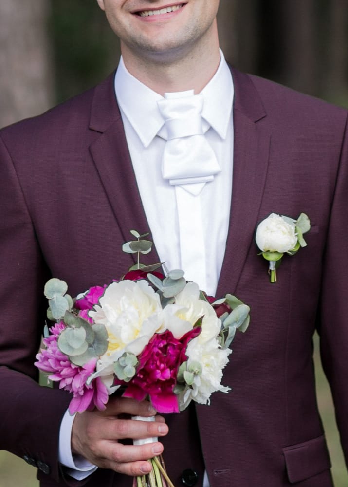 HOPPER TIE WHITE WHITE (Wedding tie)
