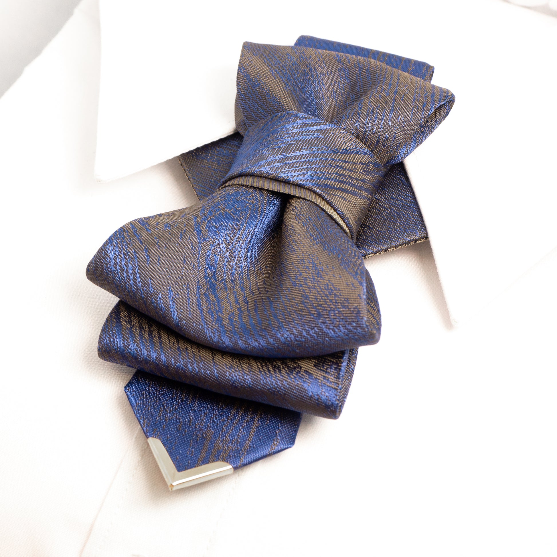 Blue wedding tie, Unique stylish necktie, Blue Bow tie for elegant men