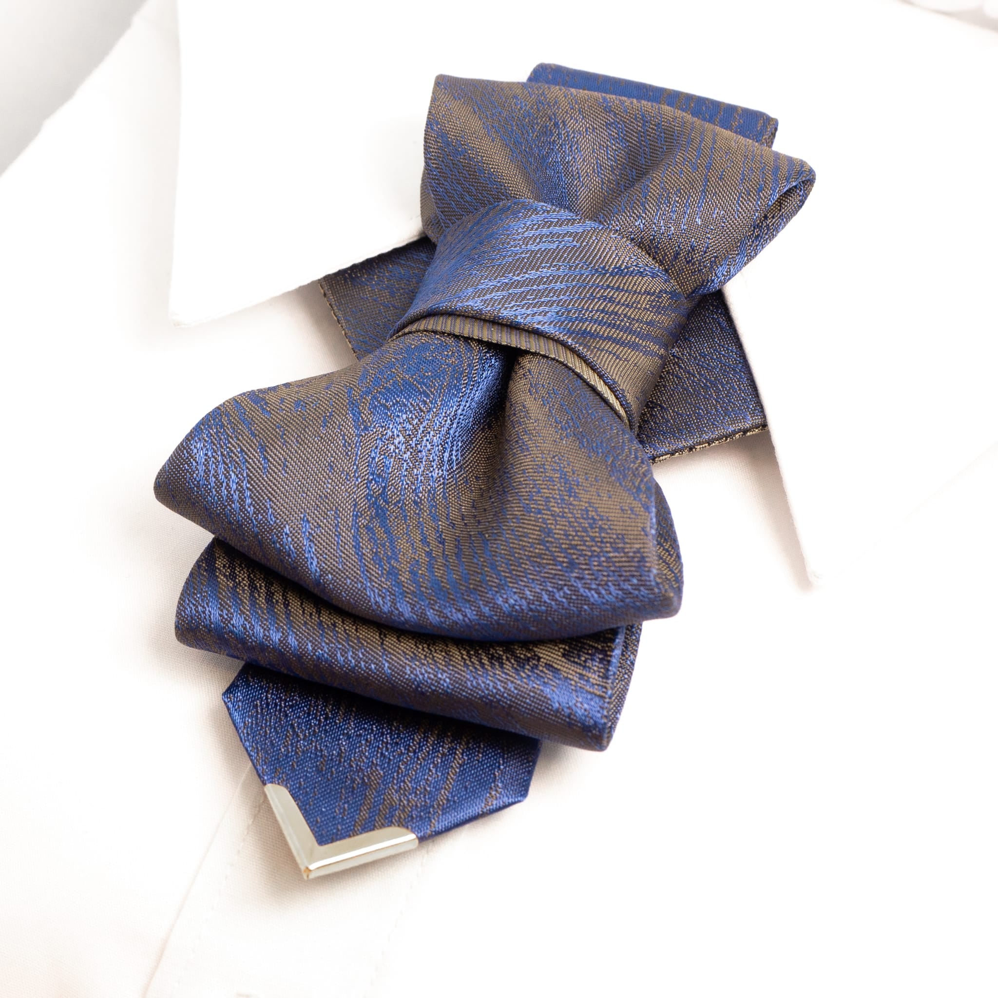 Blue wedding tie, Unique stylish necktie, Blue Bow tie for elegant men