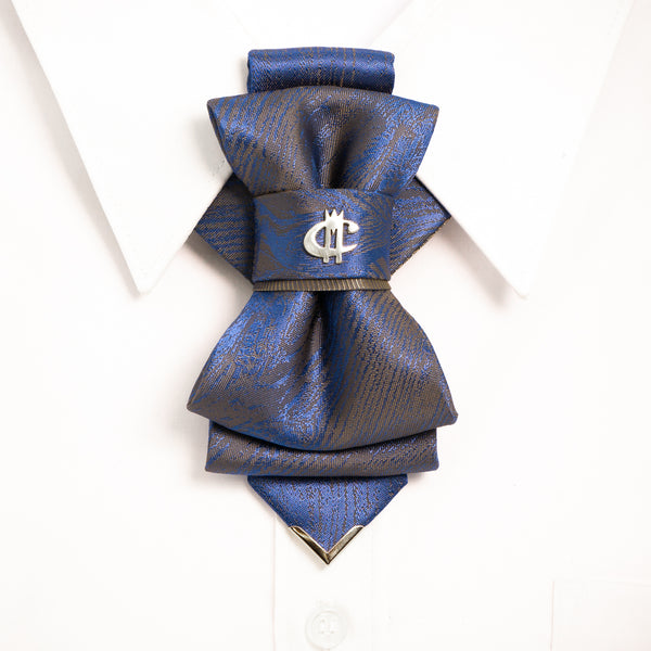 Blue wedding tie, Unique stylish necktie, Blue Bow tie for elegant men