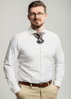 Bow tie "Vilnius 700",Bow tie "Vilnius 700" is a work, dedicated to the birthday of Vilnius, the capital of Lithuania.  Brass Vytis adorns the original knot of three fabrics.