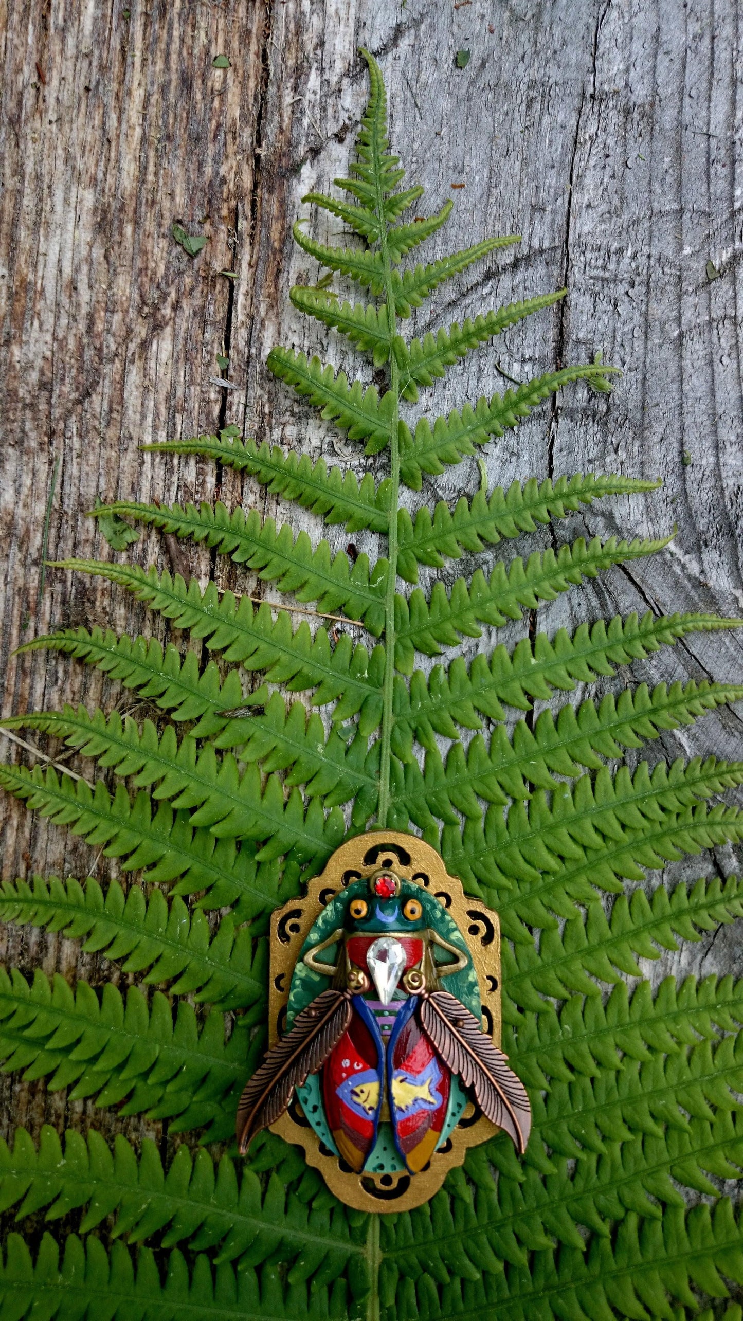 BROOCH FISH created by painter Marijus Piekuras