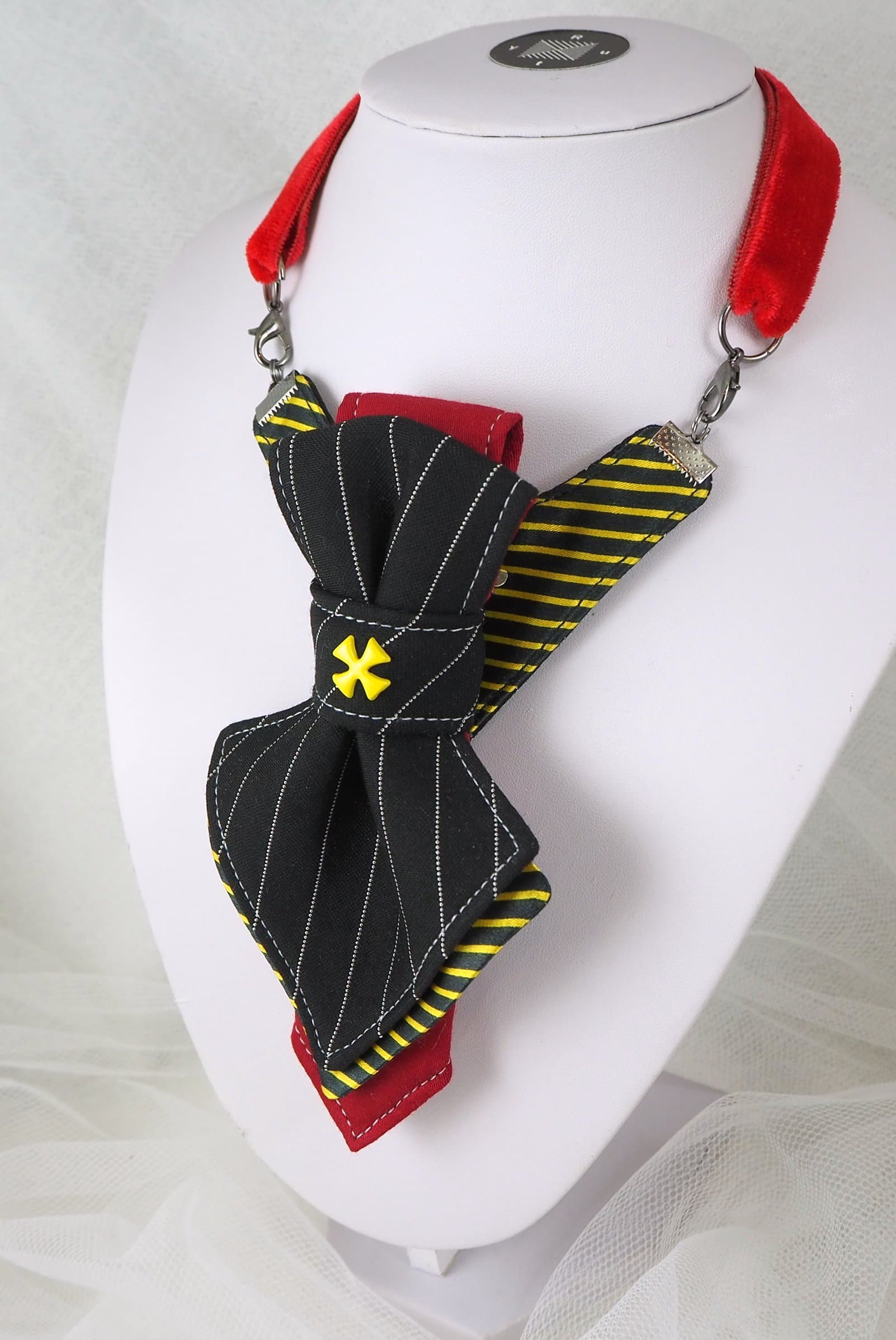 HOPPER TIE VENICE II  FOR LADIES, Tie for women, women neck accessorie, bow tie for her, colorful tie for women, hopper tie for women, ruty design for women, kaklaraištis moterims, moteriška peteliškė sukurta Rūtos Piekurienės peteliškė
