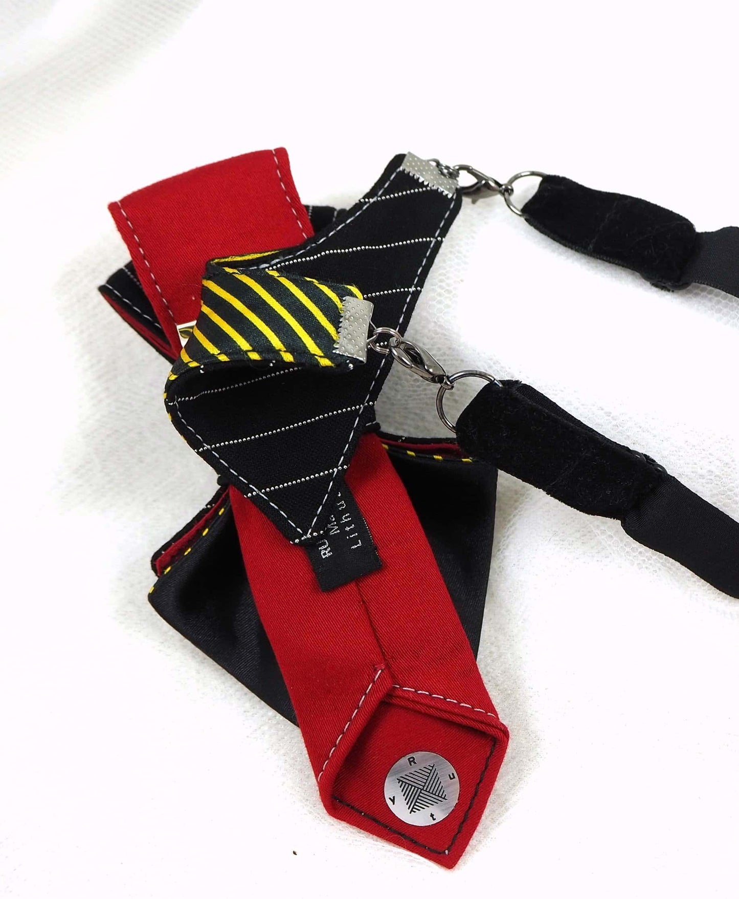 HOPPER TIE VENICE II  FOR LADIES, Tie for women, women neck accessorie, bow tie for her, colorful tie for women, hopper tie for women, ruty design for women, kaklaraištis moterims, moteriška peteliškė sukurta Rūtos Piekurienės peteliškė