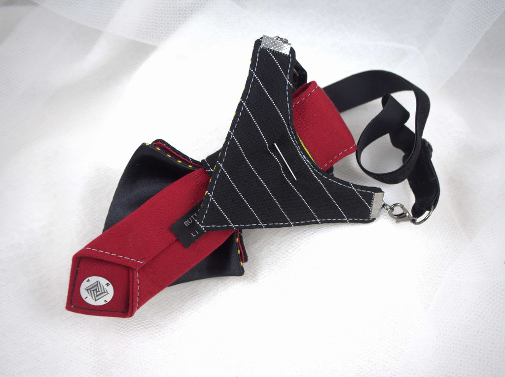 HOPPER TIE VENICE II  FOR LADIES, Tie for women, women neck accessorie, bow tie for her, colorful tie for women, hopper tie for women, ruty design for women, kaklaraištis moterims, moteriška peteliškė sukurta Rūtos Piekurienės peteliškė