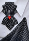 HOPPER TIE WHITE DOT, Bow tie hopper tie, Ruty Design, Bow tie, Vertical hopper hand made a high-quality tie, black bow tie, Men's tie, Black hopper tie, HOPPER TIE WHITE DOT BOW TIE