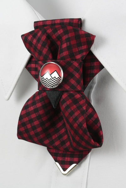 Bow Tie, Tie for wedding suite BADGE - MOUNTAINS hopper tie DECOR ELEMENT