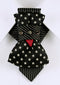 black star bow tie, handmade necktie, vertical bow tie, striped tie, unique party accessory, musician tie, performer neckwear, gothic tie, punk bow tie, artistic tie, black and white tie, red accent tie, luxury handmade tie, ruty design tie