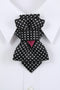 HOPPER TIE WHITE DOT, Bow tie hopper tie, Ruty Design, Bow tie, Vertical hopper hand made a high-quality tie, black bow tie, Men's tie, Black hopper tie, HOPPER TIE WHITE DOT BOW TIE