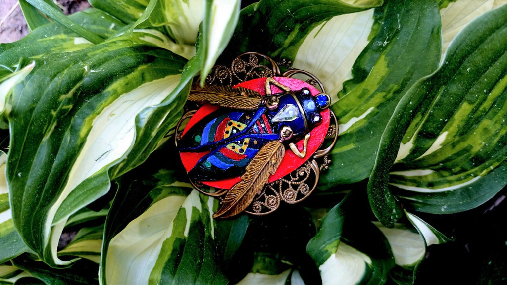 NECKLACE MEXICAN created by painter Marijus Piekuras