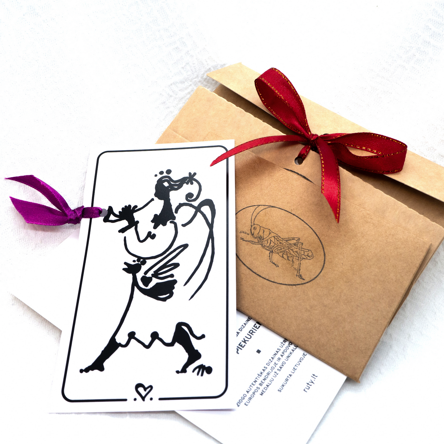 Pocket square "Red and dotted"