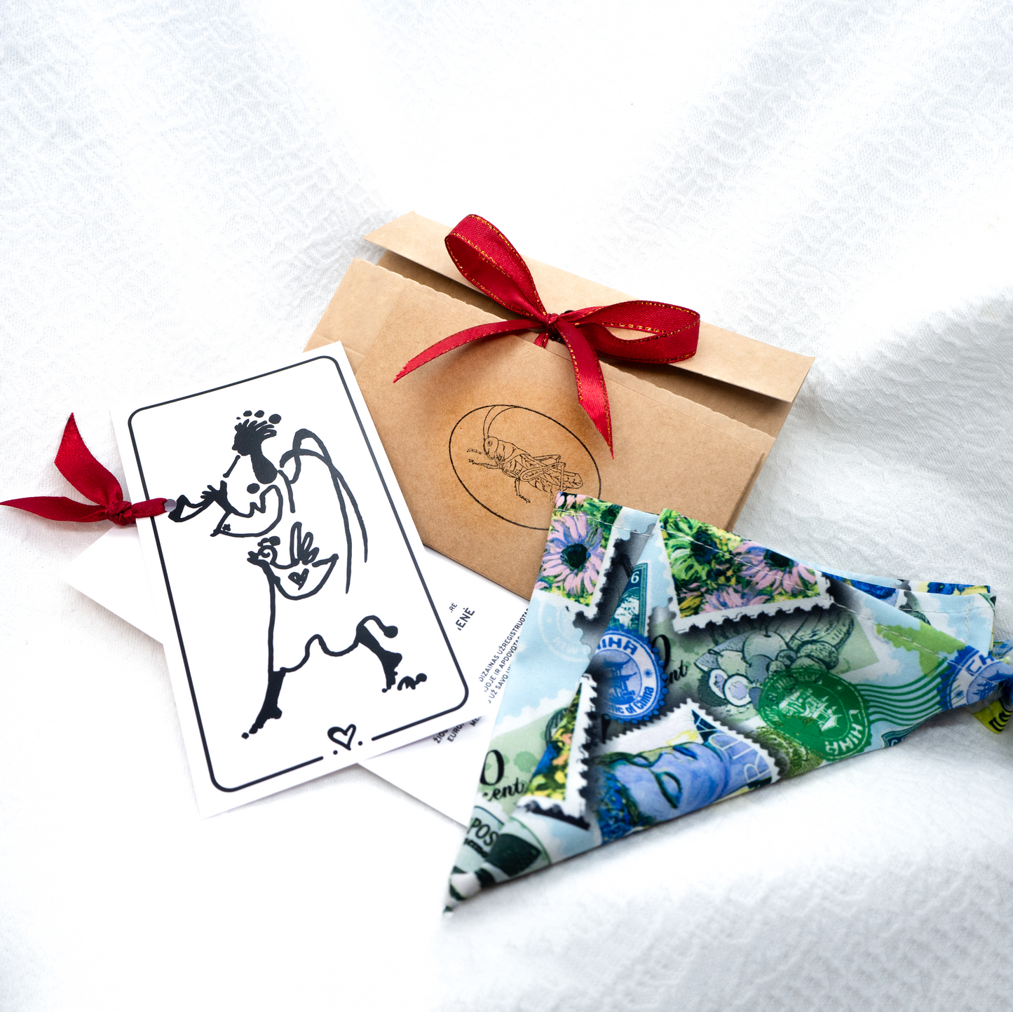Pocket square "Postage stamps "