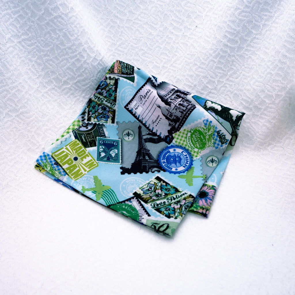 Pocket square "Postage stamps "
