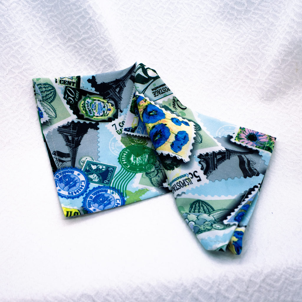 Pocket square "Postage stamps "