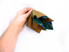 Pocket square "Peacock feather "