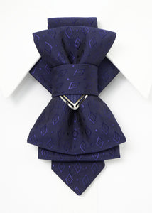 VERTICAL BOW TIE "THE BLUE RHOMBUS"