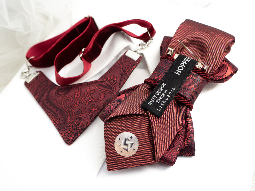 NECKTIE "ROSE WINE "FOR LADIES"
