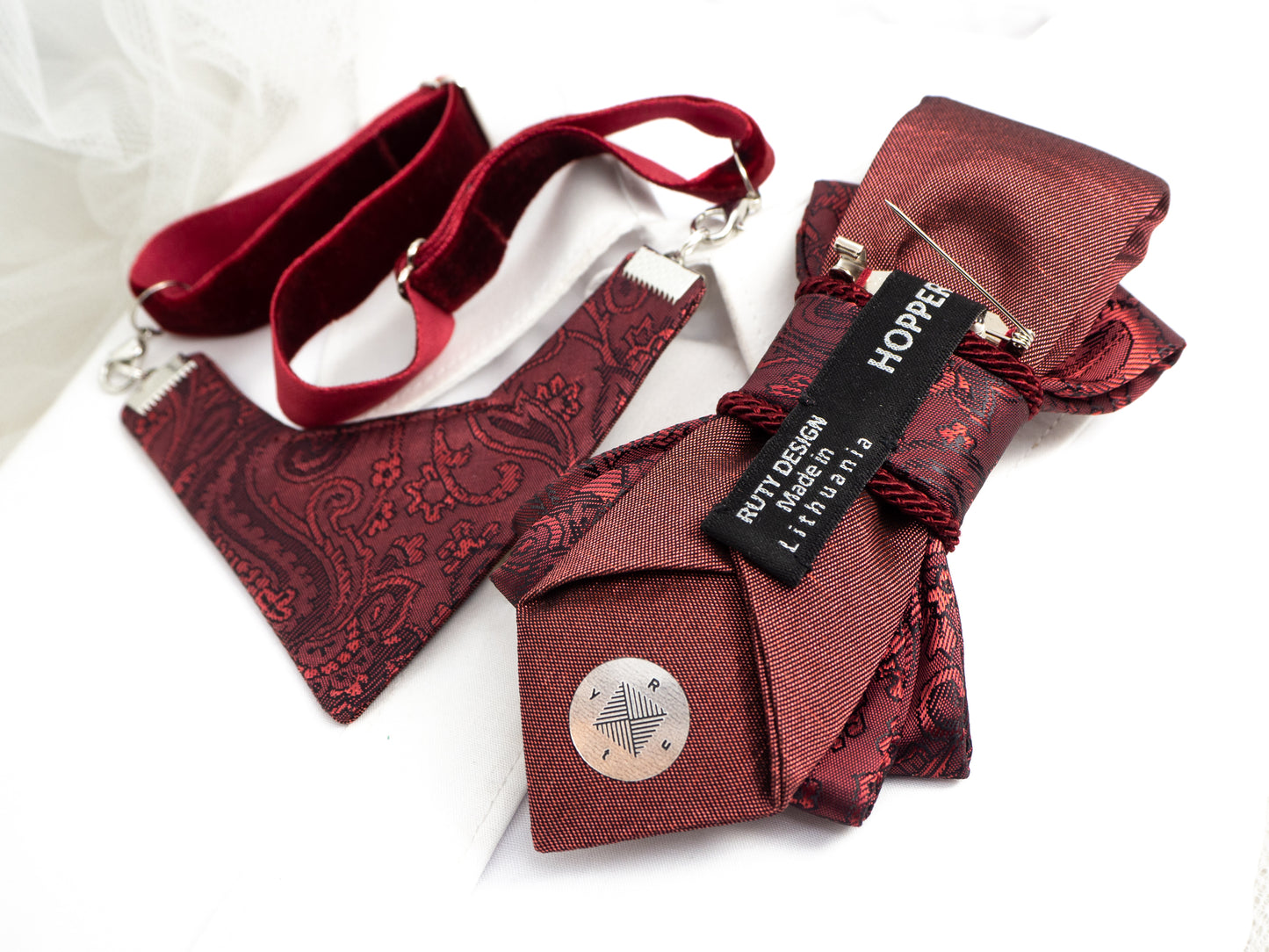 NECKTIE "ROSE WINE "FOR LADIES"