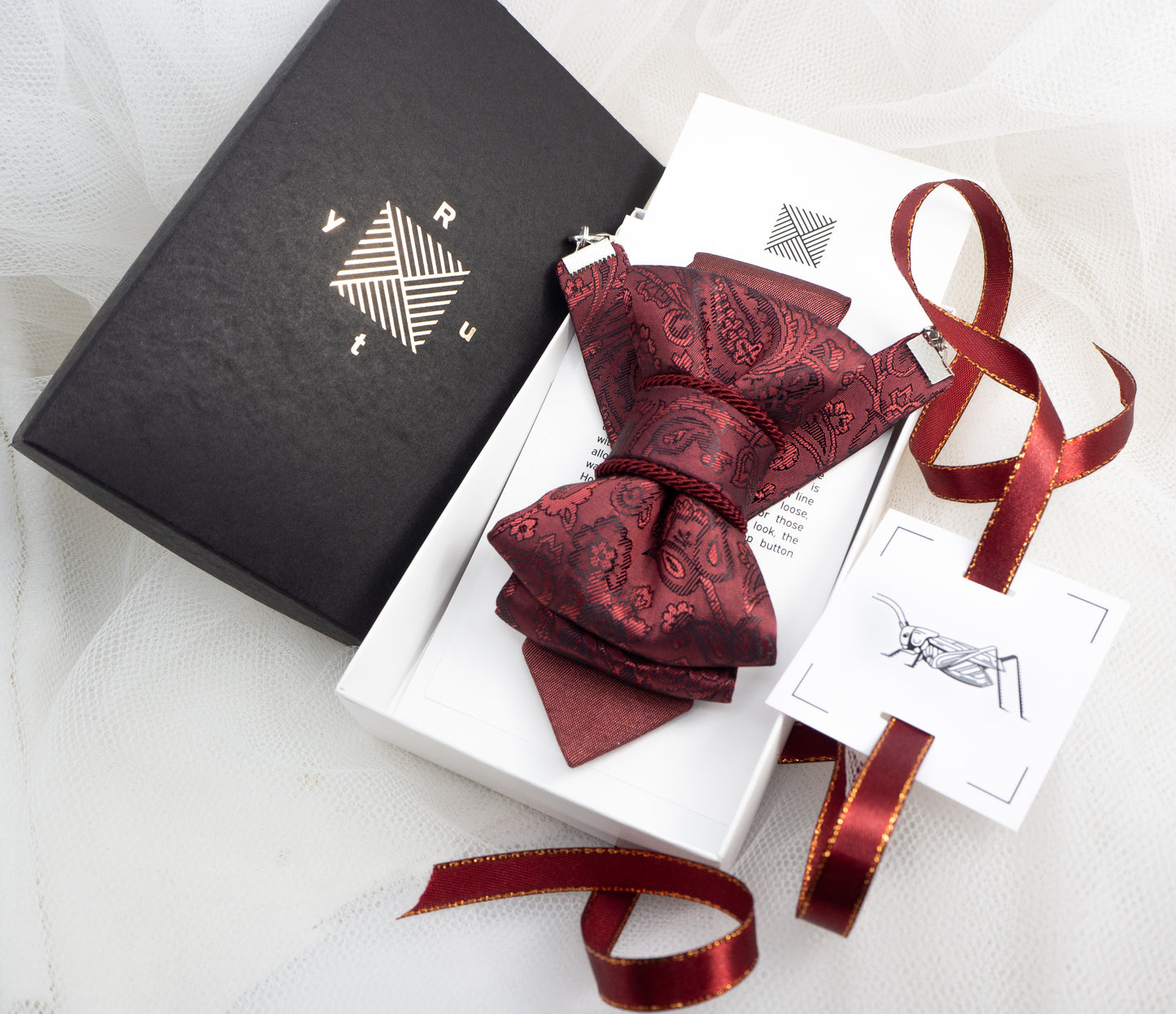 NECKTIE "ROSE WINE "FOR LADIES"