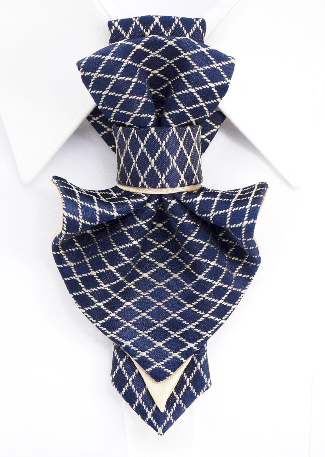 FEMALE BOW TIE "BLUE GOTHIC" Unique handmade bow ties ruty